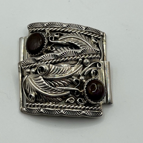 Silver and Brown Native American-western Watch tips - Picture 3 of 7